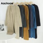 Aachoae-Solid-Knitted-Long-Sweater-Women-Batwing-Long-Sleeve-Loose-Casual-Cardigans-Sweaters-Pocket-Soft-Home-Style-Ladies-Tops