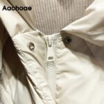 Aachoae-Winter-Autumn-Thicken-Warm-Parka-Women-Long-Sleeve-Solid-Casual-Long-Coat-Female-Bandage-Pocket-Office-Coat-Outerwear