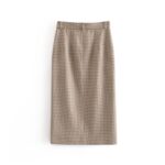 Aachoae-Vintage-High-Waist-Women-Plaid-Pencil-Skirt-Spring-Split-Midi-long-Skirts-Casual-Pockets-Zipper-Female-Office-Skirt