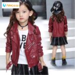 children’s-pu-jacket-Girls-motorcycle-jacket-kid-outwear-solid-color-Zipper-belt-Faux-Leather-spring-Autumn-fashion-pu-jacket