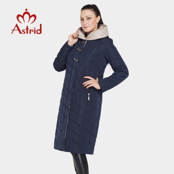 New winter women jacket coat cotton Large size coat Slim solid color warm hooded zipper winter lady jacket AM-2674