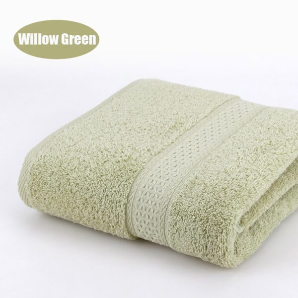 Pure Cotton Super Absorbent Large Towel Bath Towel 70*140 Thick Soft Bathroom Towels Comfortable Beach Towels 15 Colors