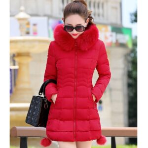 2020 Faux Fur Parkas Women Down Jacket Plus Size Womens Parkas Thicken Outerwear hooded Winter Coat Female Jacket Cotton padded