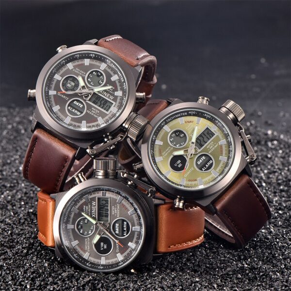 2018 chronograph Watches men luxury brand Sports LED digital Military watches Fashion casual Army quartz watch relogio masculino