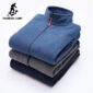 Pioneer Camp warm fleece hoodies men brand-clothing autumn winter zipper sweatshirts male quality men clothing AJK902321