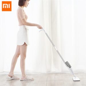 Original Xiaomi Deerma Water Spraying Sweeper Mijia Floor Cleaner Carbon Fiber Dust Mops 360 Rotating Rod 350ml Tank Waxing Mop