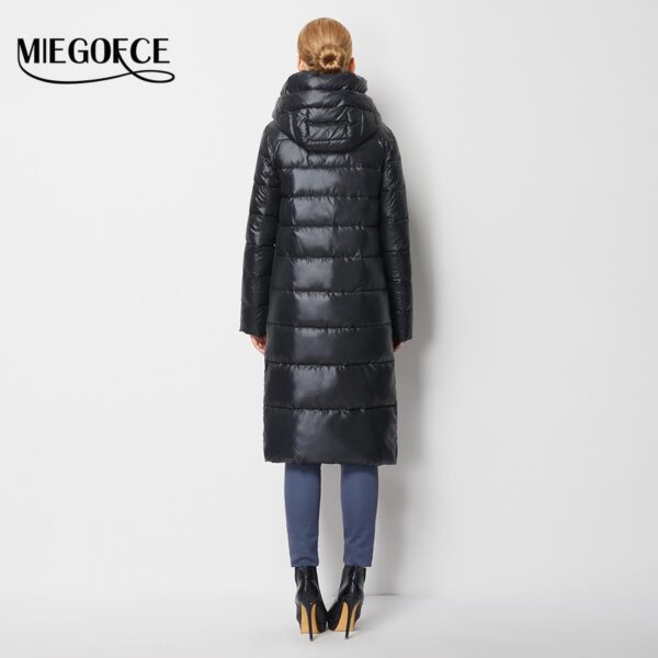 MIEGOFCE 2020 Fashionable Coat Jacket Women's Hooded Warm Parkas Bio Fluff Parka Coat Hight Quality Female New Winter Collection