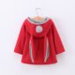 Winter autumn baby girls coat Long sleeve 3D Rabbit ears fashion casual hoodies kids clothes clothing children Outerwear