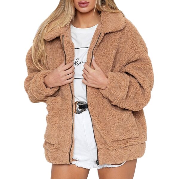 2020 Winter Teddy Coat Women Faux Fur Coat Teddy Bear Jacket Thick Warm Fake Fleece Jacket Fluffy Jackets Plus Size 3XL Overcoat