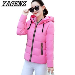 2020 Winter Jacket women Plus Size Womens Parkas Warm Outerwear solid hooded Coats Short Female Slim Cotton padded Casual tops