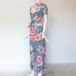 Aachoae-Women-Long-Maxi-Dress-2020-Floral-Print-Summer-Dress-Casual-Short-Sleeve-Turtleneck-Bandage-Bodycon-Party-Dress-Vestidos