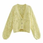 Aachoae-Yellow-Color-Fashion-Cardigan-Sweater-Women-V-Neck-Elegant-Jumper-Tops-Lady-Batwing-Long-Sleeve-Pure-Sweater-Female