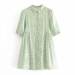 Aachoae-Fashion-Floral-Print-Shirt-Dress-Women-Half-Sleeve-Pleated-Casual-Mini-Dress-Turn-Down-Collar-Loose-Dresses-Summer-2020