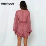 Aachoae-Women-Elegant-Ruffles-Chiffon-Bodysuit-Floral-Print-Boho-Party-Playsuit-Flare-Sleeve-Elastic-Waist-Beach-Jumpsuit-Romper