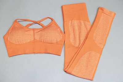 GXQIL Seamless Women Sportswear 2020 Fitness Sport Suit Push UP Yoga Set Gym Clothing Workout Clothes Adjustable Bra Legging Kit