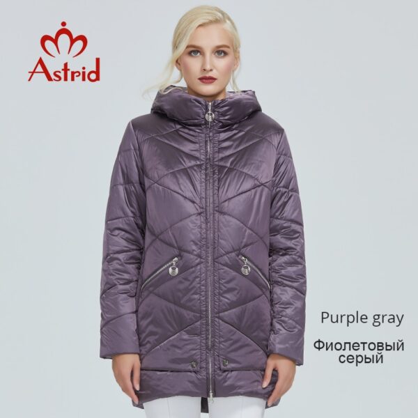 2019 Astrid winter jacket women Contrast color Waterproof fabric with cap design thick cotton clothing warm women parka AM-2090