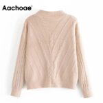 Aachoae-Solid-Casual-Knitted-Cardigan-Women-V-Neck-Twist-Sweater-2020-Autumn-Winter-Batwing-Long-Sleeve-Top-Chic-Cardigan-Coat