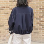 Aachoae-Solid-Notched-Collar-Chic-Blouse-Batwing-Long-Sleeve-Bandage-Shirt-Elastic-Waist-Pleated-Streetwear-Ladies-Tops-Camisas
