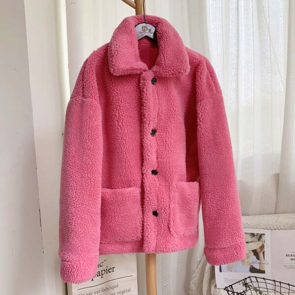 2020 Winter Thicken Warm Teddy Fur Jacket Coat Women Casual Fashion Lamb Faux Fur Overcoat Fluffy Cozy Loose Outerwear Female