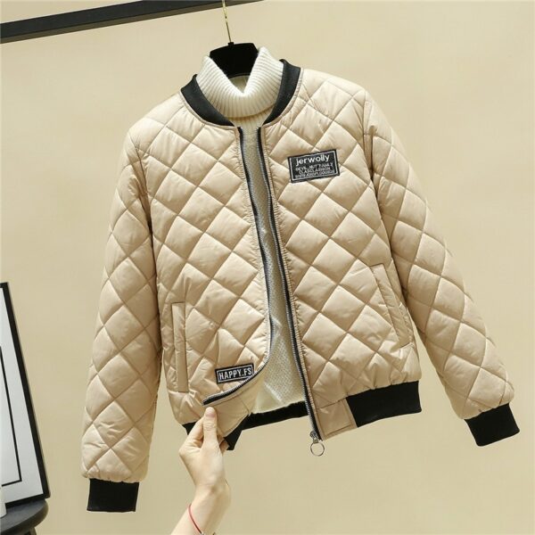 JFUNCY Winter Light Jacket for Women Korean Woman Parkas Female Thin Jackets Coats Plus Size Women's Jacket Cotton Outwear