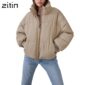 2019 womens winter solid coats womans cotton casual jackets warm parkas female overcoat coat warm oversized womens casual top