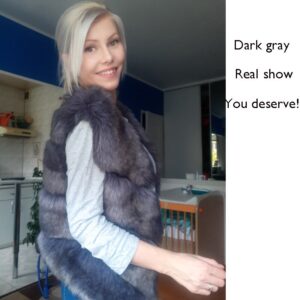 2020 New Fashion Faux Fur Coat Winter Coat Women Waist Coat Fur Gilet Women's Fur Jacket Fur Vest For Ladies