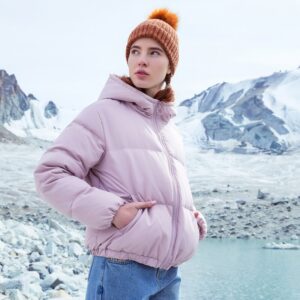 Metersbonwe New Down Jacket Women Winter Warm 80% White Duck Down Loose Female Short Coat Comfortable outdoor Down coat