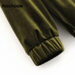 Aachoae-Chic-Patchwork-Velvet-Hoodies-Sweatshirts-Women-Batwing-Long-Sleeve-Hooded-Pullover-Half-Zipper-Pockets-Hoodie-Top