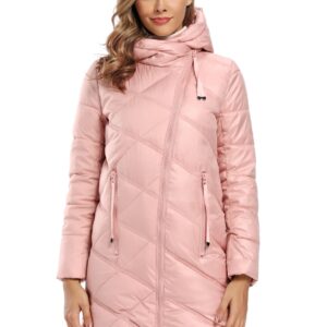 YUSHU Winter Jacket Women Stand-Up Collar Cotton Padded Winter Coat Women Warm Curve Zipper Parka Women Jacket Manteau Femme