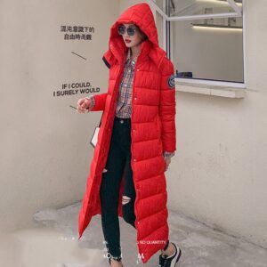 women's X-long thick parka winter solid jackets 2020 with sashes epaulet hooded plus size warm coat female outwear giacca donna