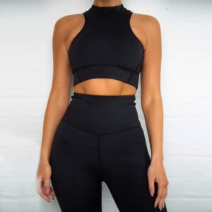 GXQIL Workout Clothes for Women Dry Fit Yoga Gym Set Women Fitness Suit 2020 Sports Set Woman Jogging Sport Femme Black Yellow
