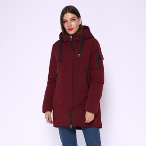 AORRYVLA 2020 New Winter Women's Jacket Fashion Cotton Long Parka Hooded Coat Thick Woman Parkas Winter Jacket Warm High Quality