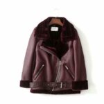 Winter-Women’s-Thick-Lapels-Long-sleeved-Fur-One-Warm-Jacket-Fashion-Casual-Temperament-Belt-with-Solid-Color-Cotton-Coat-Female