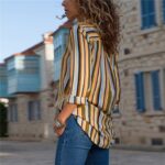 Aachoae-Striped-Blouse-Women-Long-Sleeve-Turn-Down-Collar-Office-Shirt-Summer-Blouse-Casual-Tops-Blusas-Mujer-Camisas-Plus-Size