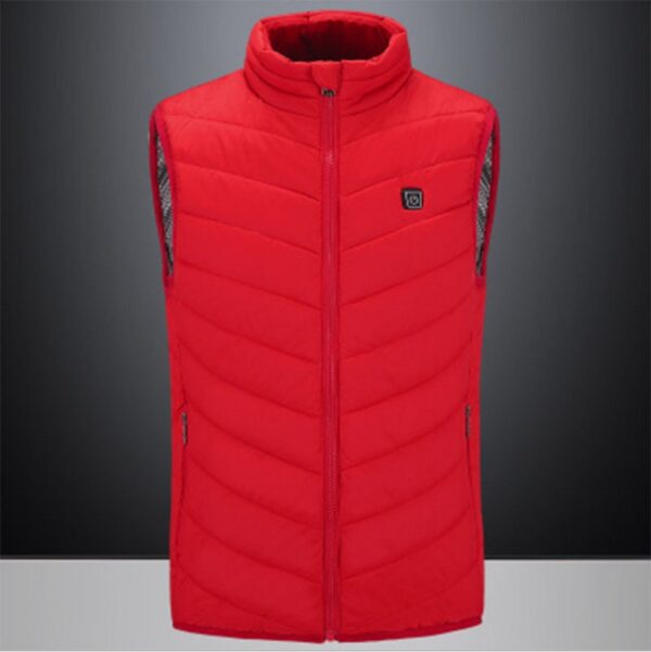 Warm Men Women Winter USB Infrared Heating Vest Flexible Electric Thermal Waistcoat Fish Hiking Euro Size S-4XL Outdoor Jackets