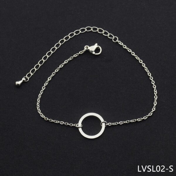 New Fashion Bracelets for Women or Men Bead Round O Charms Women's Bracelet Engagement Gifts LVSL02