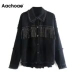 Aachoae-Women-Tassel-Rivet-Stylish-Chic-Jacket-Batwing-Long-Sleeve-Streetwear-Thin-Coat-Turn-Down-Collar-Lady-Tops-Autumn-Spring