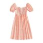Aachoae Floral Print Mini Dress Women Lantern Short Sleeve Elegant Dresses 2020 Bow Tie A Line Casual Sundress Summer Vestido