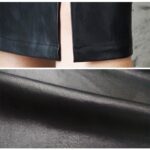Aachoae-Black-PU-Leather-Skirt-Women-2020-New-Midi-Sexy-High-Waist-Bodycon-Split-Skirt-Office-Pencil-Skirt-Knee-Length-Plus-Size