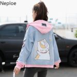 Neploe-Fake-Two-piece-Hooded-Denim-Jacket-Women-Korean-Loose-Wild–2020-Autumn-Winter-New-Chaqueta-Mujer-Hole-Patch-46732