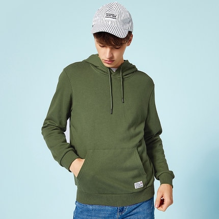 SEMIR Thermal Hooded Sweatshirt for Men Pullover Hoodie Sport Sweatshirt with Kangaroo Pocket and Drawsring Hood for Autumn