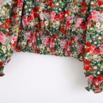 Aachoae-Boho-Floral-Print-Womens-Tops-And-Blouses-Puff-Sleeve-Hollow-Out-Shirt-Elastic-Waist-Holiday-Blouse-Top-Camisas-Mujer
