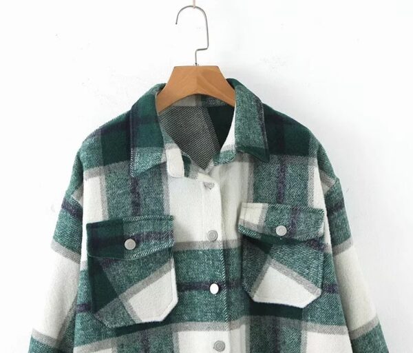 Toppies 2020 Autumn Winter Plaid Oversize Jackets Loose Causal Checker Streetwear Coat