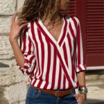 Aachoae-Women-Striped-Blouse-Shirt-Long-Sleeve-V-neck-Shirts-Casual-Tops-Blouse-et-Chemisier-Femme-Blusas-Mujer-de-Moda-2020